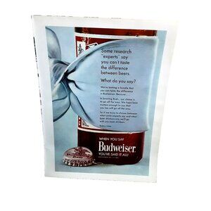 1971 Budweiser Beer Ad You’ve Said It All Vintage NFL Program Print